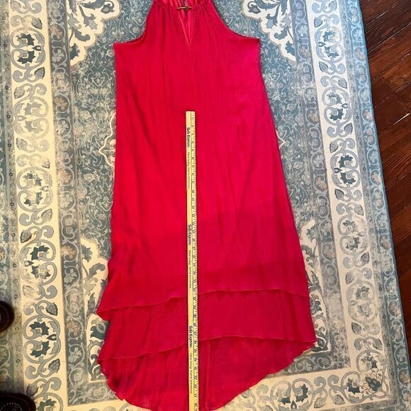Mlle Gabrielle 1XL Dark Pink Dress Hi-Low Layered Very Sexy LikeβNEW - Picture 7 of 10